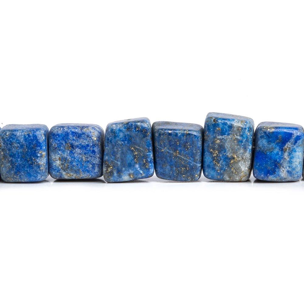 Lapis Lazuli Plain Cube Beads 16 inch 60 pieces - The Bead Traders