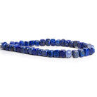 Lapis Lazuli Plain Cube Beads 8 inch 40 pieces - The Bead Traders