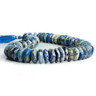 Lapis Lazuli Plain Rondelle Beads 16 inch 62 pieces - The Bead Traders