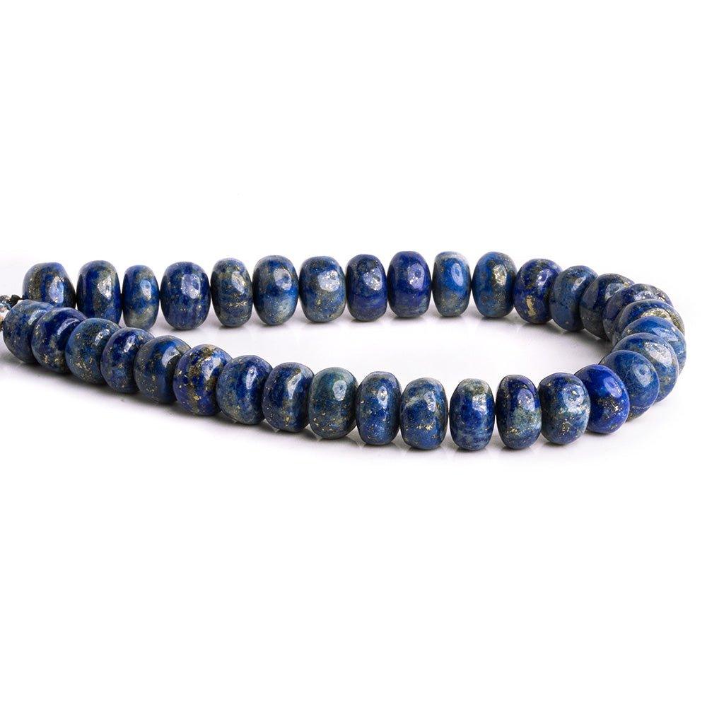 Lapis Lazuli Plain Rondelle Beads 8 inch 33 pieces - The Bead Traders