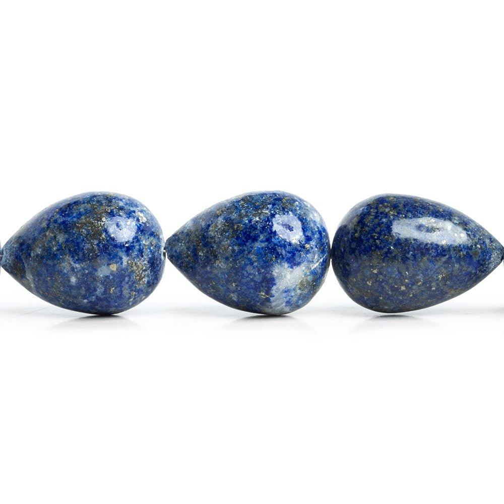 Lapis Lazuli Plain Teardrop Beads 18 inch 35 pieces - The Bead Traders