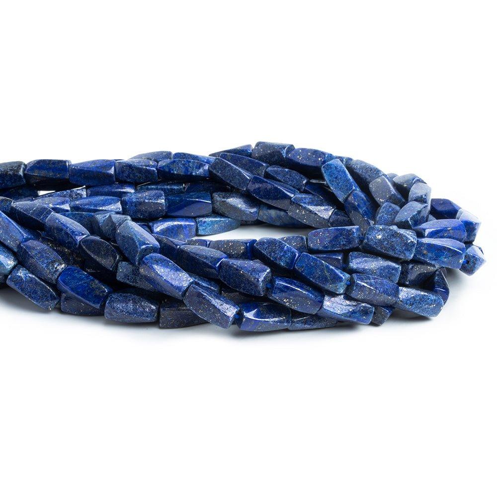 Lapis Lazuli Twist Tube Beads 13 inch 27 pieces - The Bead Traders