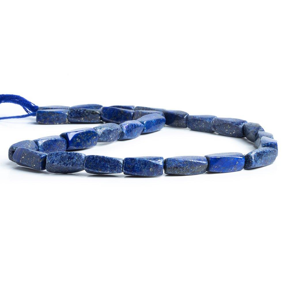 Lapis Lazuli Twist Tube Beads 13 inch 27 pieces - The Bead Traders
