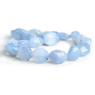 Large Turkish Chalcedony Faceted Nuggets 15 inch 20 beads - The Bead Traders
