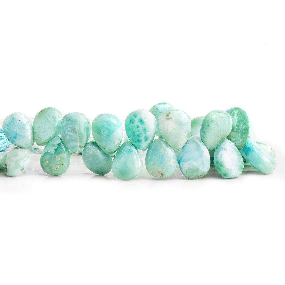 Larimar Plain Pear Beads 7.5 inch 35 pieces - The Bead Traders