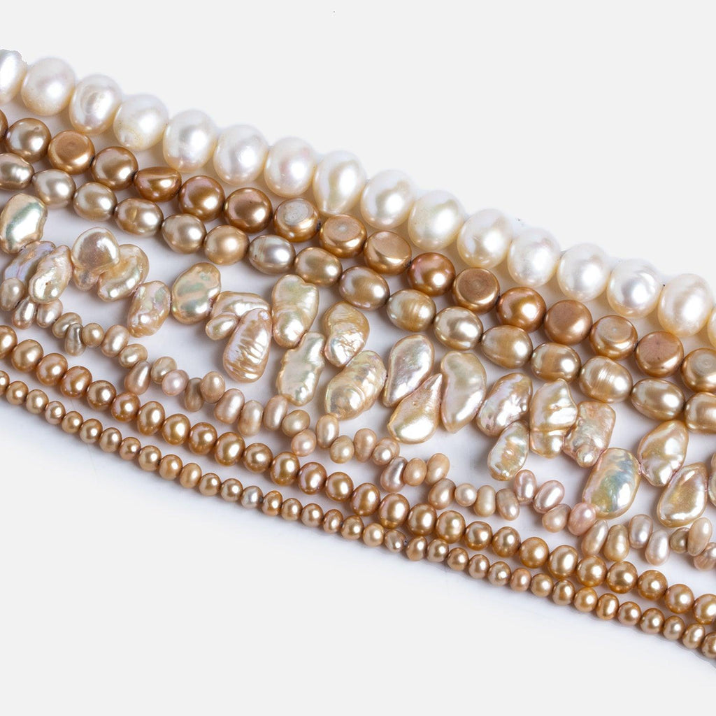Latte Pearls - Lot of 7 - The Bead Traders