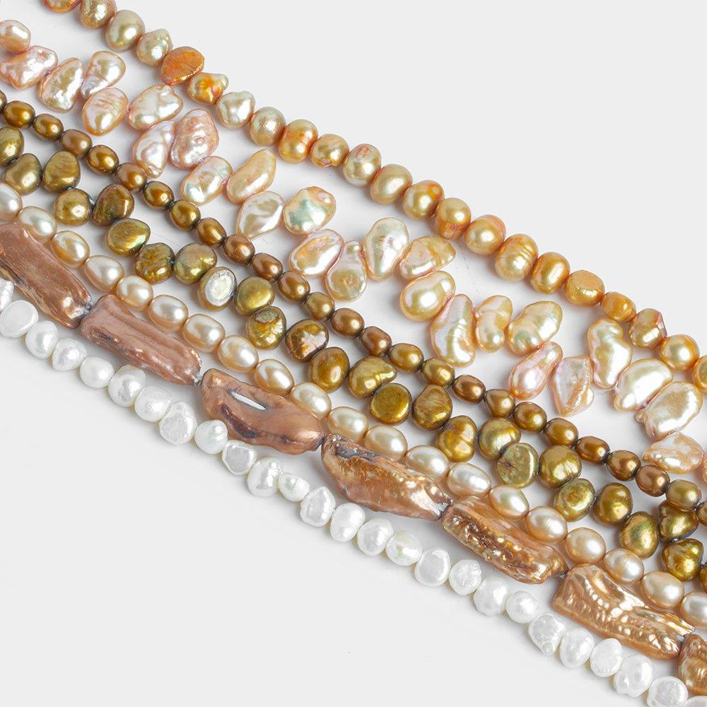 Latte Pearls - Lot of 7 Strands - The Bead Traders