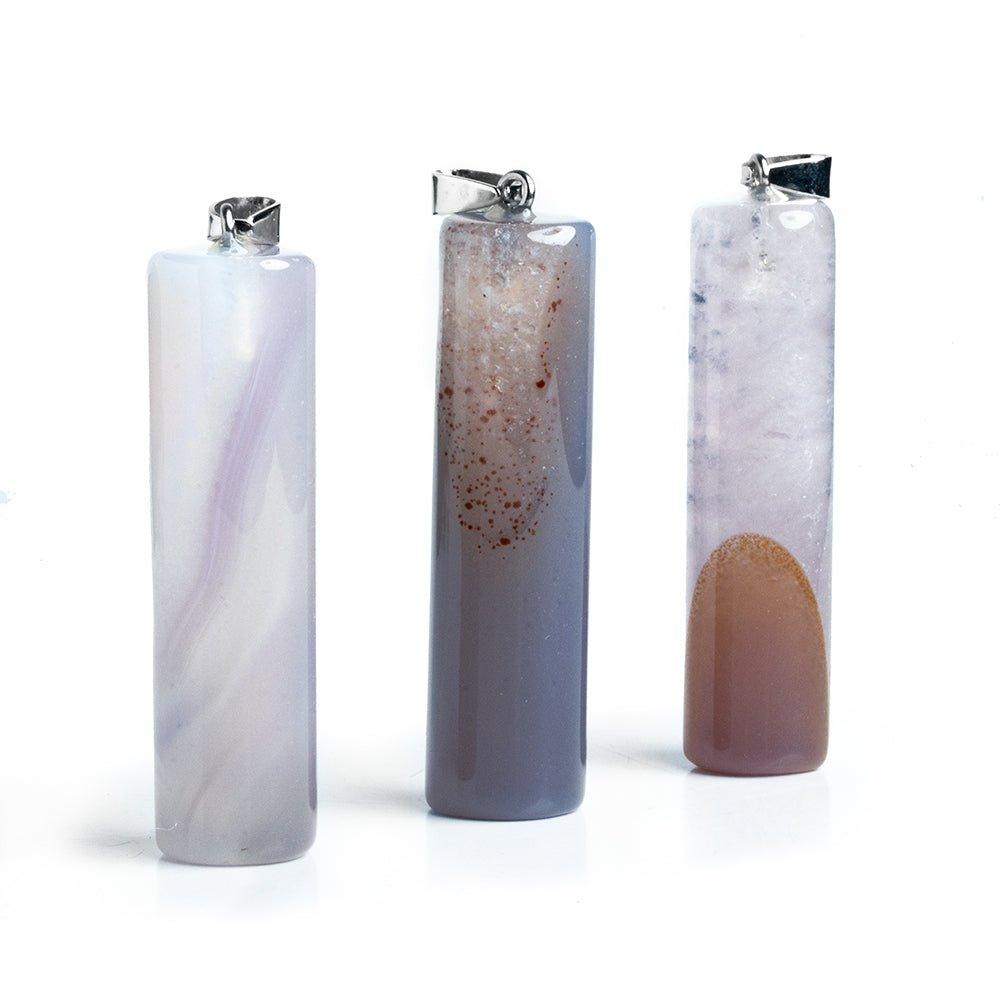 Lavender Agate Column Pendant 1 Piece - The Bead Traders