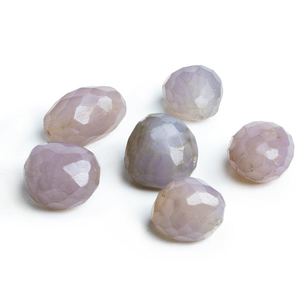 Lavender Chalcedony Large Faceted Nugget Focal Bead 1 Piece - The Bead Traders