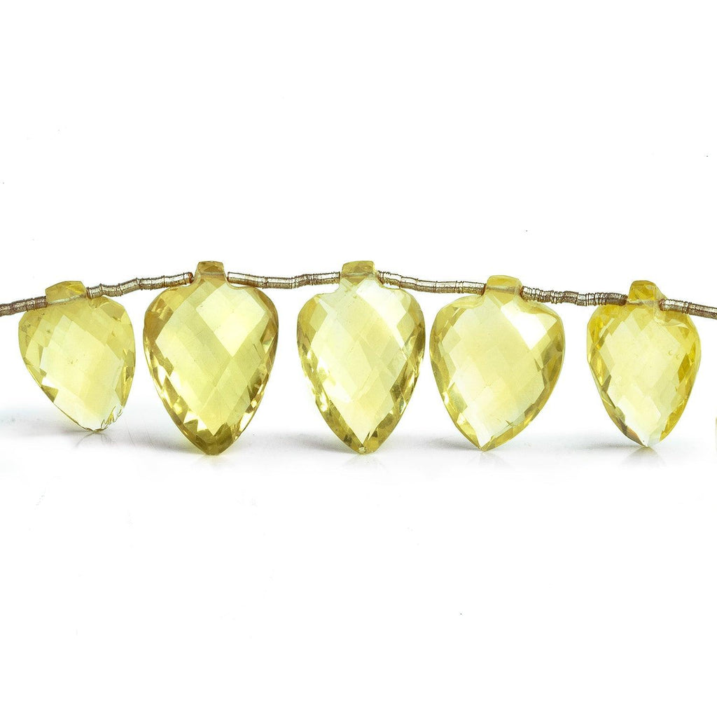 Lemon Quartz Faceted Arrows 7 inch 14 beads - The Bead Traders