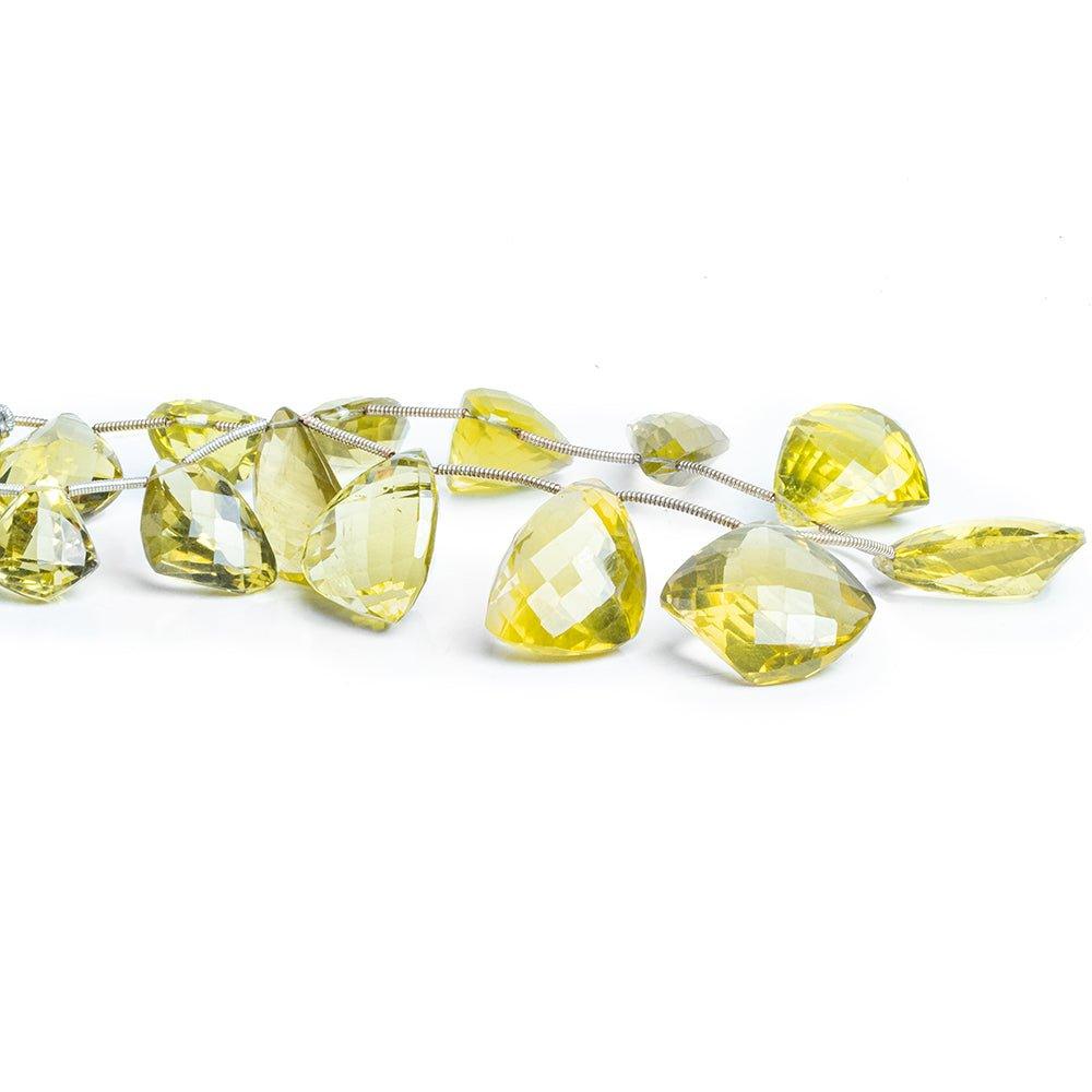 Lemon Quartz Faceted Freeshape Beads 9 inch 14 pieces - The Bead Traders