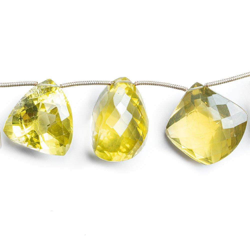Lemon Quartz Faceted Freeshape Beads 9 inch 14 pieces - The Bead Traders