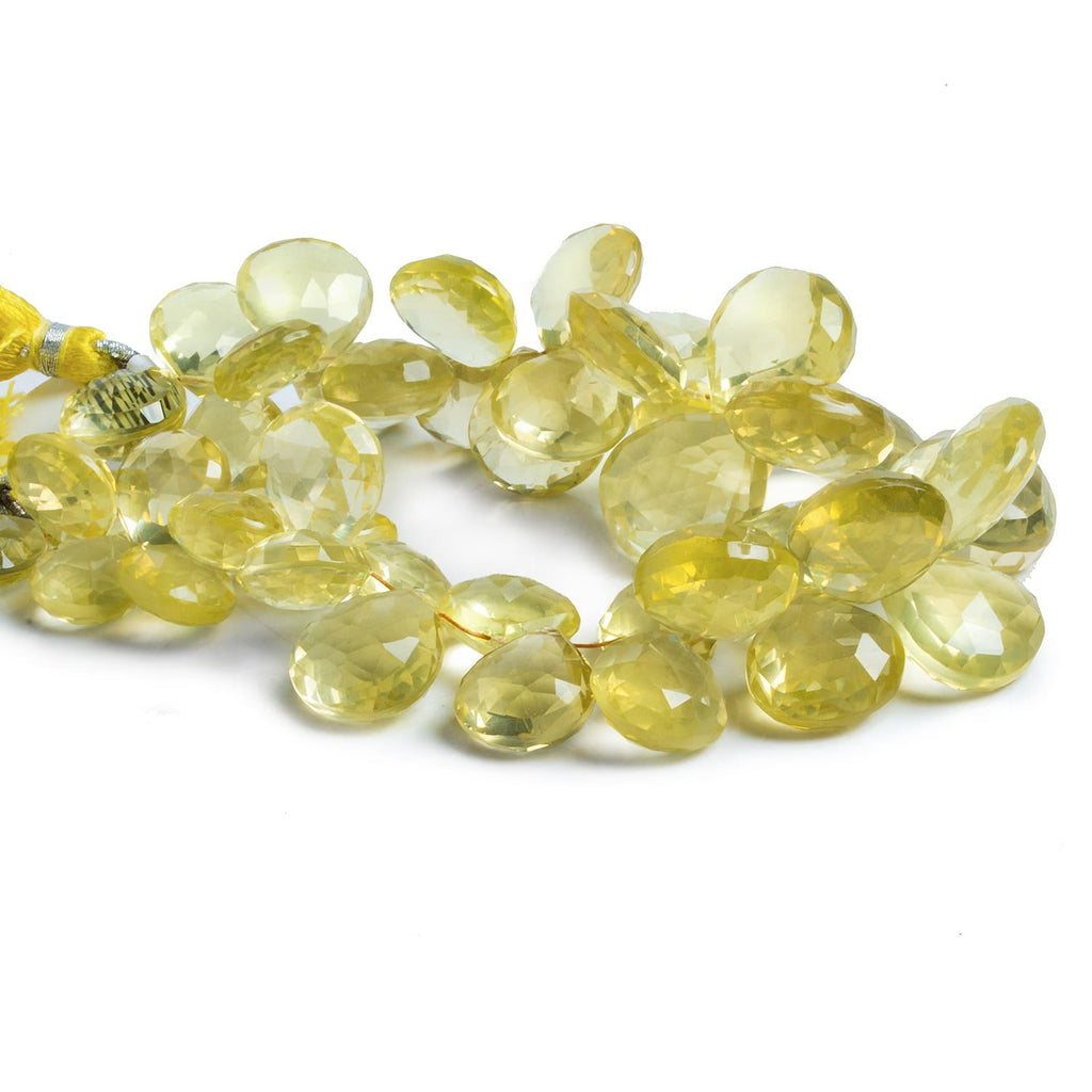 Lemon Quartz Faceted Heart Beads 8 inch 40 pieces - The Bead Traders