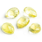 Lemon Quartz Faceted Pear Focal Bead 1 Piece - The Bead Traders