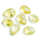 Lemon Quartz Faceted Pear Focal Bead 1 Piece - The Bead Traders