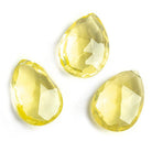 Lemon Quartz Faceted Pear Focal Bead 1 Piece - The Bead Traders