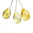 Lemon Quartz Faceted Pear Focal Bead 1 Piece - The Bead Traders
