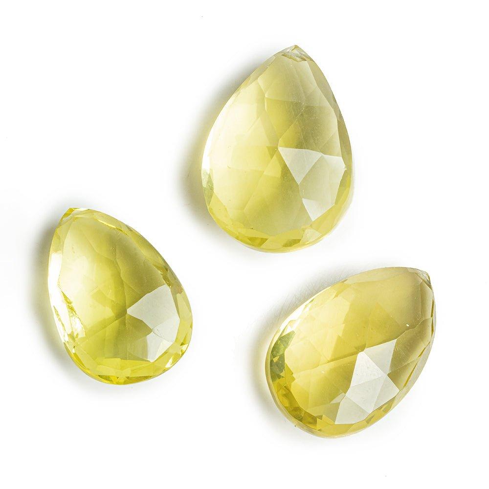 Lemon Quartz Faceted Pear Focal Bead 1 Piece - The Bead Traders