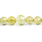 Lemon Quartz Faceted Round Beads 18 inch 47 pieces - The Bead Traders