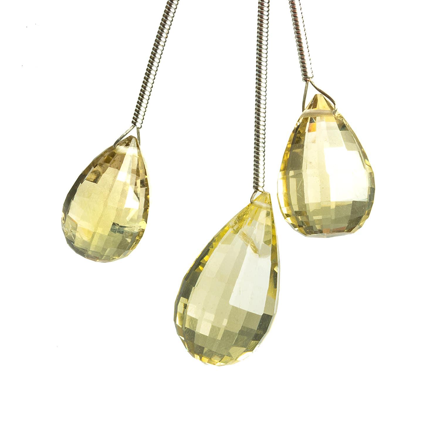 Lemon Quartz Teardrop Focal Bead 1 Piece - The Bead Traders