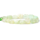 Lemon Yellow Agate Tumbled Chip Hammer Faceted Rectangle Beads 8 inch 15 pieces - The Bead Traders