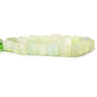 Lemonade Yellow Agate Beads Tumbled Hammer Faceted Squares - Lot of 2 - The Bead Traders