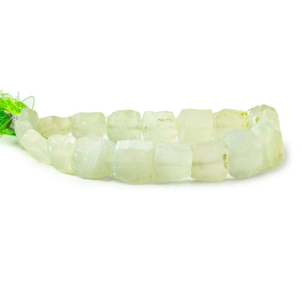 Lemonade Yellow Agate Tumbled Hammer Faceted Squares 8 inch 17 pcs - The Bead Traders
