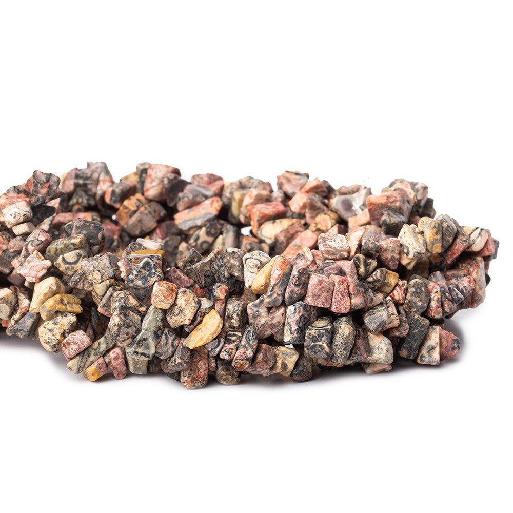 Leopardskin Jasper Chips Beads 6-8mm 34 inch - The Bead Traders