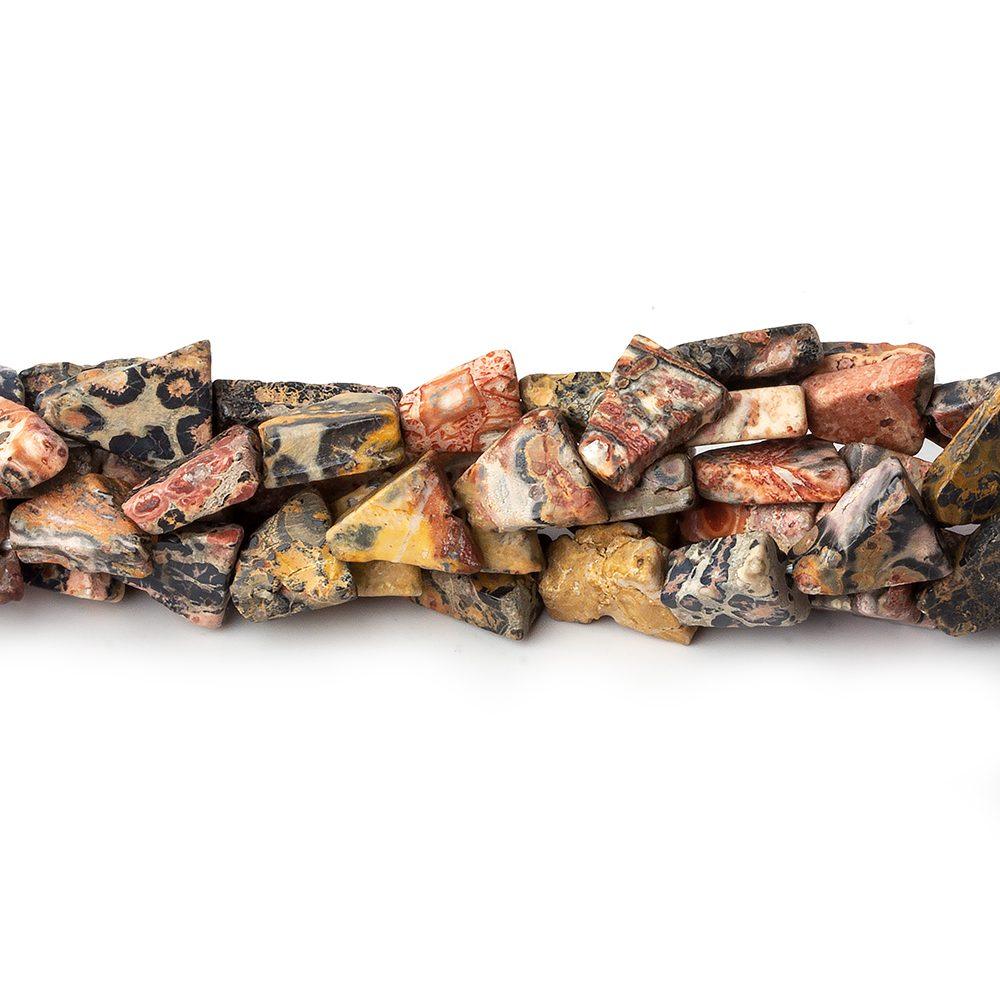 Leopardskin Jasper Plain Triangle Beads - The Bead Traders