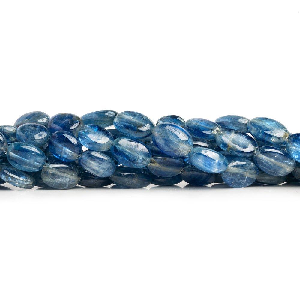 Light Blue Kyanite Plain Oval Beads 16 inch 45 pieces - The Bead Traders