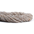 Light Brown Moonstone Microfaceted Round Beads 12 inch 160 pieces - The Bead Traders