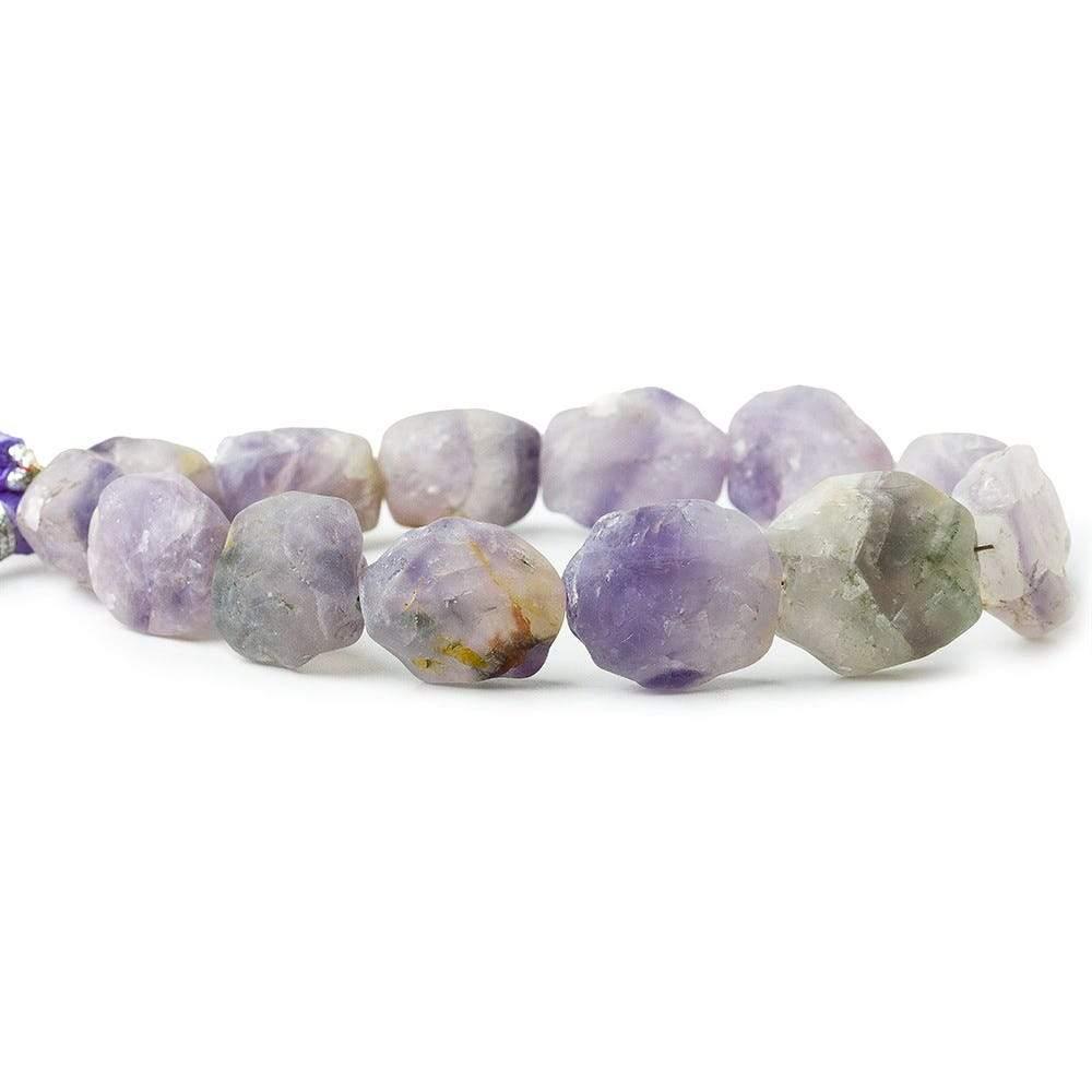 Light Cape Amethyst Hammer Faceted Oval Beads 8 inch 12 pieces - The Bead Traders