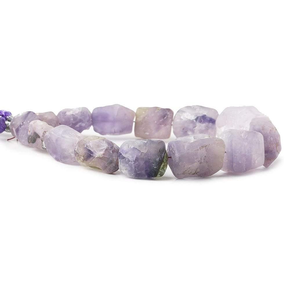 Light Cape Amethyst Hammer Faceted Rectangle Beads 8 inch 15 pcs - The Bead Traders