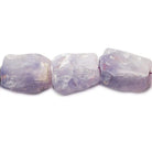 Light Cape Amethyst Hammer Faceted Rectangle Beads 8 inch 15 pcs - The Bead Traders