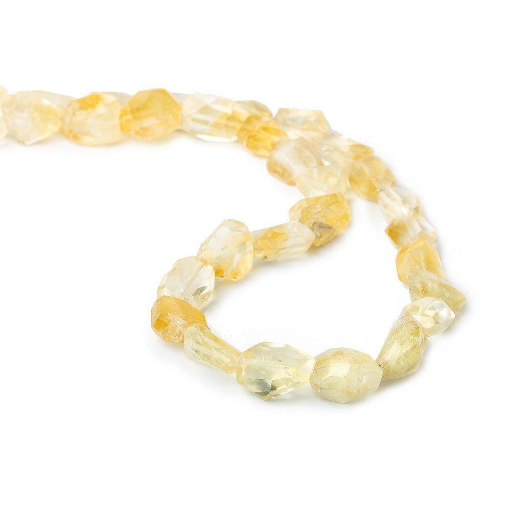Light Citrine Faceted 14-15mm Nuggets - The Bead Traders