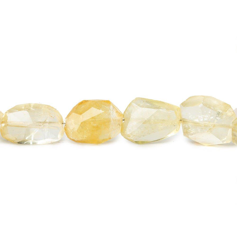 Light Citrine Faceted 14-15mm Nuggets - The Bead Traders