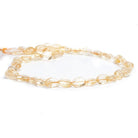 Light Citrine Plain Oval Beads 12 inch 30 pieces - The Bead Traders