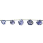 Light Iolite Faceted Top Drilled Pentagon - The Bead Traders