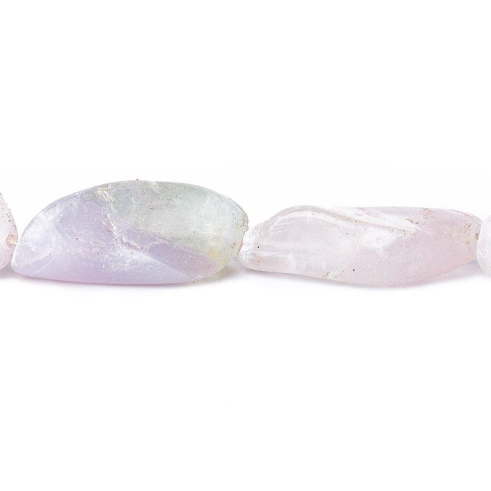 Light Purple Fluorite Tumbled Nugget Beads 15 inch 16 pieces - The Bead Traders