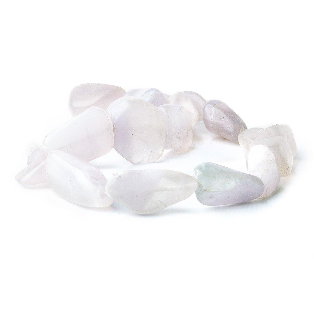 Light Purple Fluorite Tumbled Nugget Beads 15 inch 16 pieces - The Bead Traders
