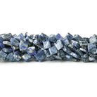 Light Sodalite plain corner drilled squares 14 inch 49 beads 7x7mm - 8x8mm - The Bead Traders