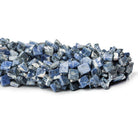 Light Sodalite plain corner drilled squares 14 inch 49 beads 7x7mm - 8x8mm - The Bead Traders