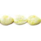 Lime Jade Plain Pear Beads, 14 inch 16pcs/strand - The Bead Traders