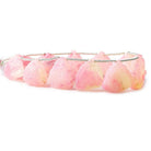 Lipstick Pink Agate Hammer Faceted Trillion Beads 8 inch 12 pieces - The Bead Traders