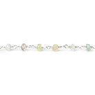 Lot - Light Multi-Gemstone Silver plated Chain by the foot - The Bead Traders