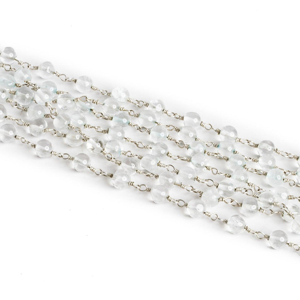 Lot of 11ft - 5mm Quartz Silver Chain - The Bead Traders