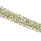 Lot of 12ft - 5mm Lemon Quartz Rondelle Silver Chain - The Bead Traders
