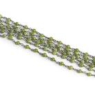 Lot of 13ft - 4mm Idocrase Black Gold Chain - The Bead Traders