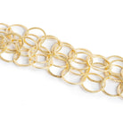 Lot of 3ft - 21x17mm Brushed Gold Chain - The Bead Traders