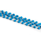 Lot of 6ft - 4-5mm Howlite Silver Chain - The Bead Traders